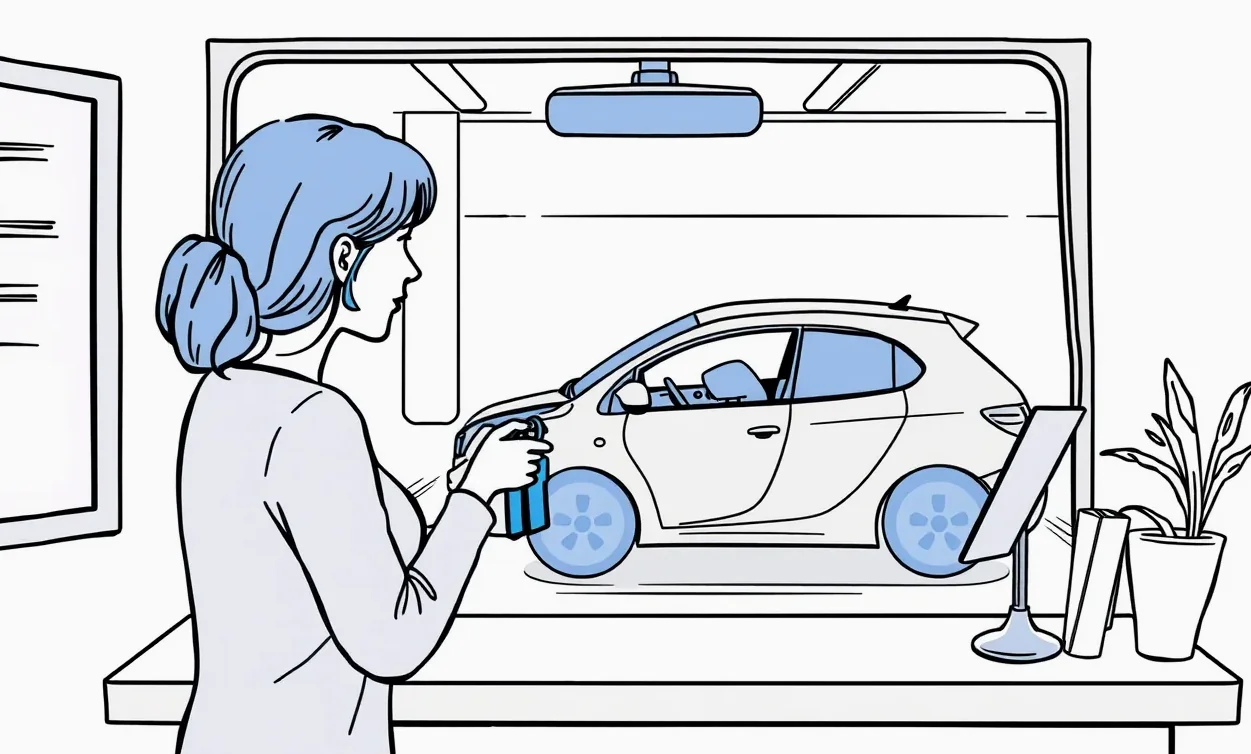 Mechanik v autoservise diagnostikuje technický stav motora pomocou počítača