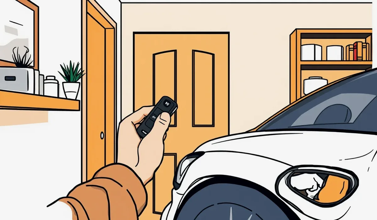 Mechanik inštaluje certifikované zabezpečovacie zariadenie do palubnej dosky osobného auta
