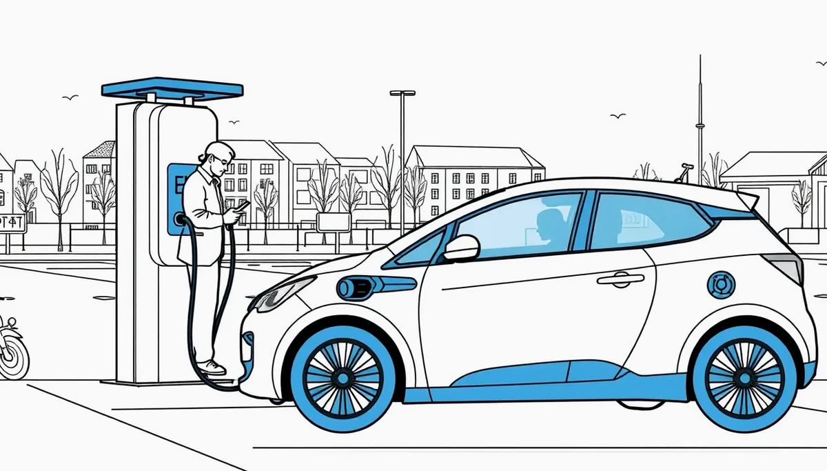 Moderný osobný automobil Hyundai zaparkovaný pri ceste pred rodinným domom