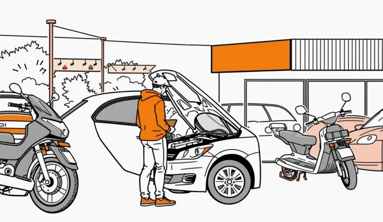 Mladý vodič preberá kľúče od svojho prvého osobného automobilu pri predajni vozidiel