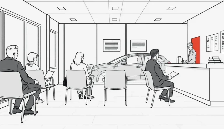 Osobné auto s nemeckými prevoznými značkami zaparkované na odpočívadle pri diaľnici