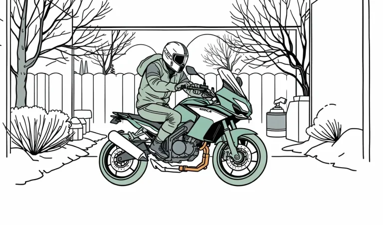 Mladý motorkár kontroluje technický preukaz a dokumenty pri kúpe ojazdenej motorky