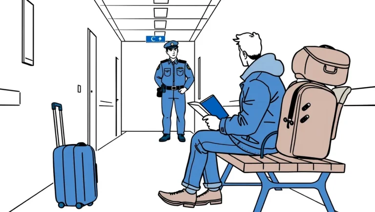 Dopravná nehoda dvoch osobných áut v zahraničí s policajným vozidlom v pozadí