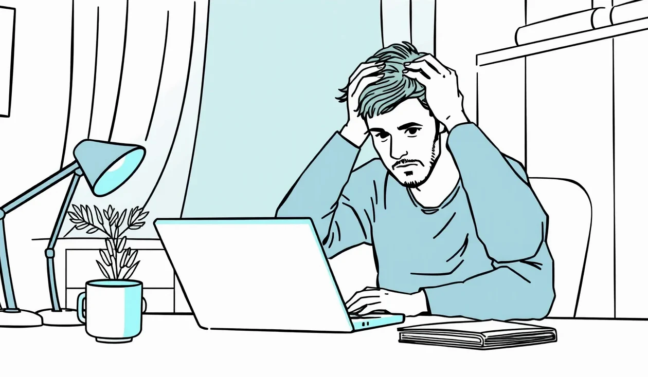 Skladník kontroluje balíky tovaru na paletových regáloch v logistickom sklade e-shopu