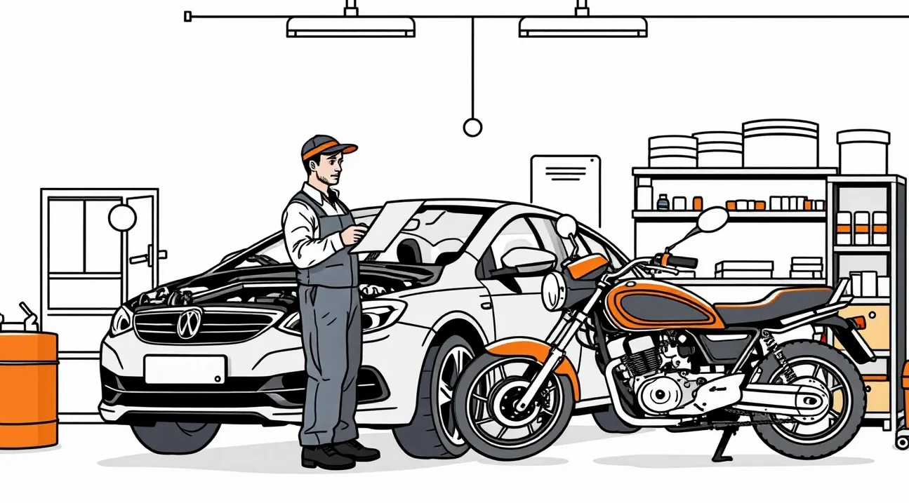 Likvidátor poistných udalostí a vodič kontrolujú formulár správy o nehode a faktúru zo servisu