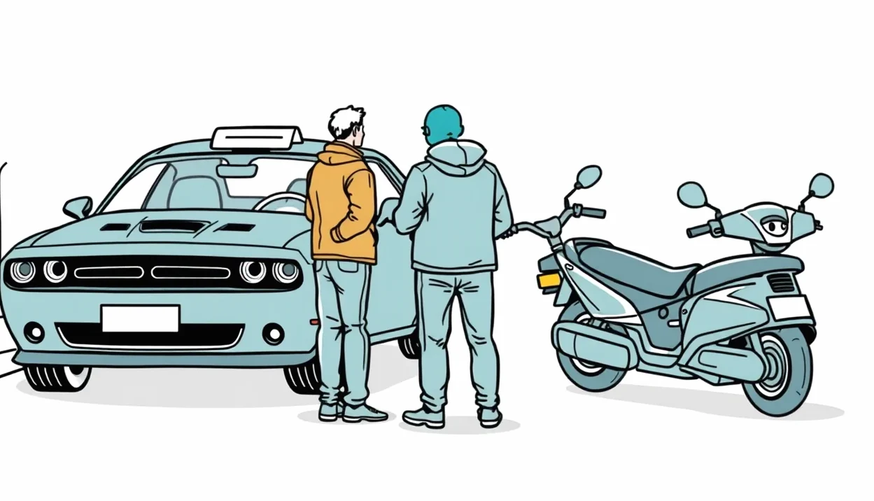 Čierny pickup Dodge Ram zaparkovaný pred firemnou administratívnou budovou