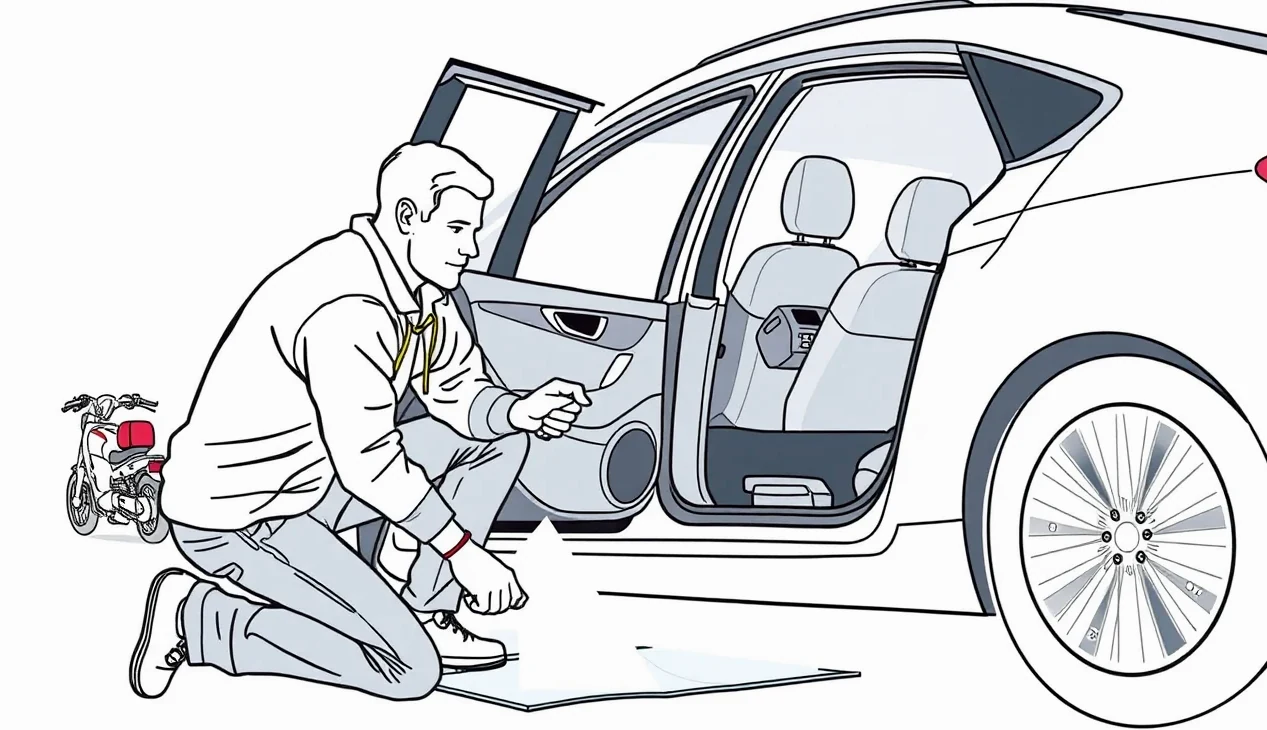 Preprava poškodeného automobilu na odťahovom vozidle cez štátnu hranicu