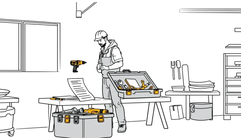 Servisný technik kontroluje poškodenú elektroniku a preberací protokol náradia