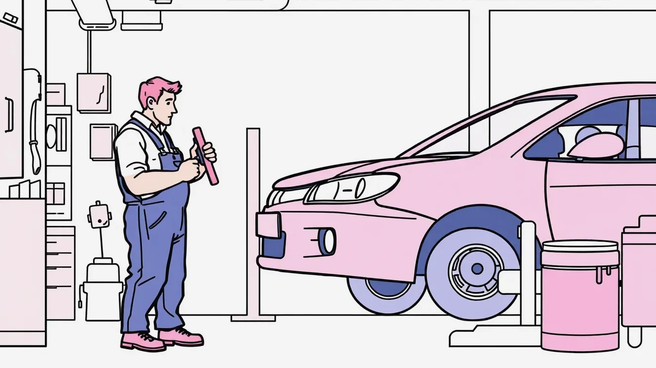 Detail kalkulácie nákladov na opravu poškodeného automobilu v servise