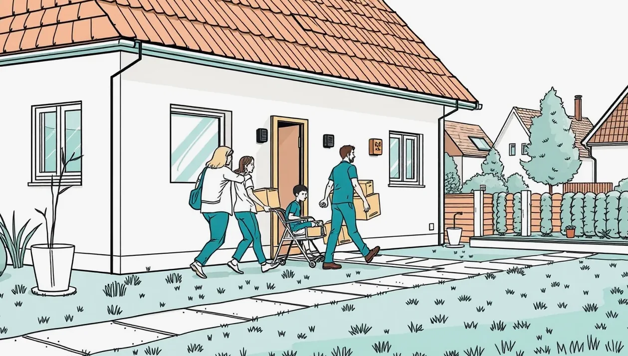 Pracovník aplikujúci asfaltové hydroizolačné pásy pomocou plynového horáka na stavenisku