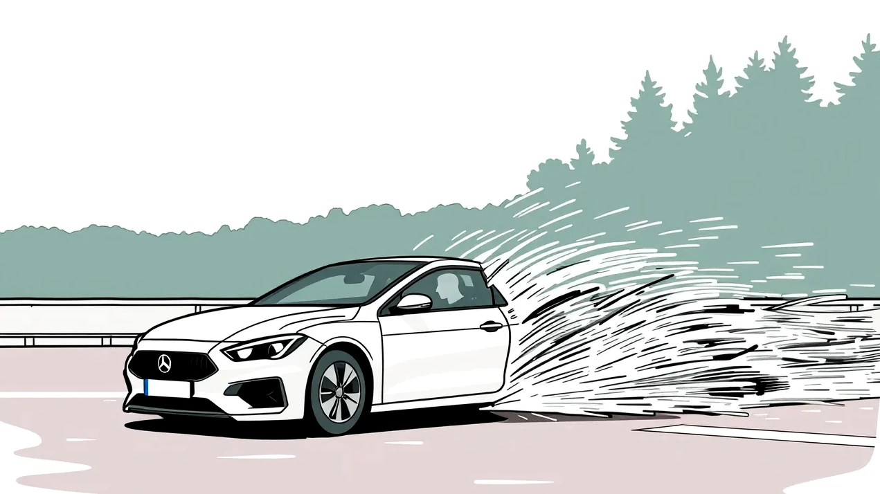 Osobné auto uviaznuté vo vode v zatopenom cestnom podjazde po prívalovom daždi